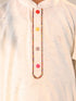 Vastramay Boys' Cream Holi Special Kurta Pyjama Set