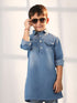 Vastramay Boy's Blue Kurta