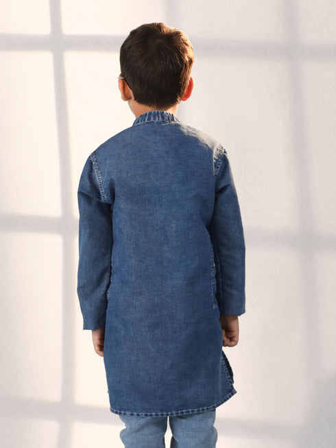 Vastramay Boy's Blue Kurta