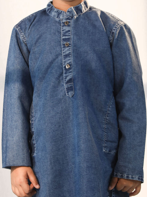 Vastramay Boy's Blue Kurta