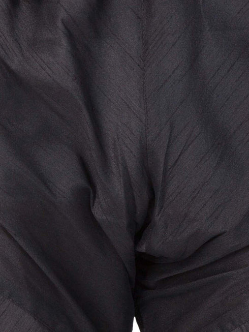 JBN CREATION Boys' Black Cotton Silk Kurta and Pyjama Set