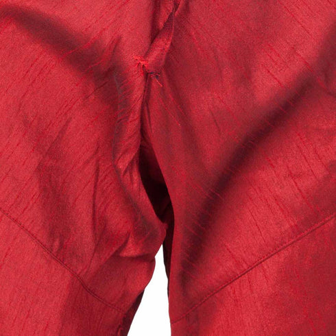 Vastramay Boys' Maroon Cotton Silk Kurta and Pyjama Set