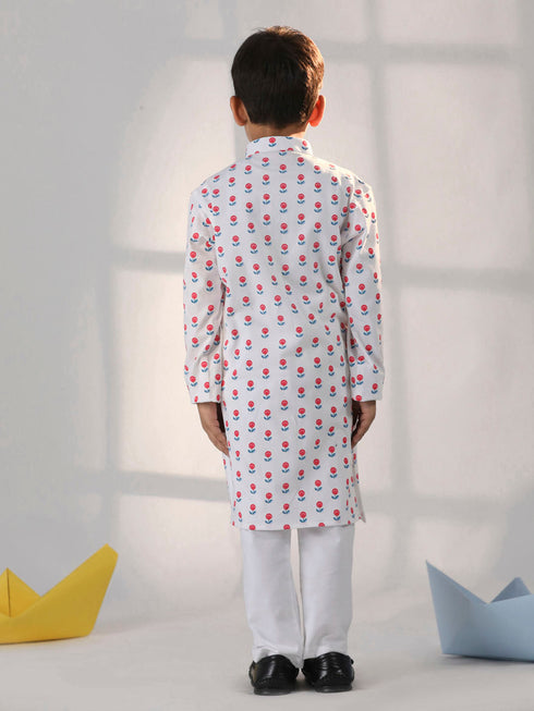 Vastramay Boy's White Kurta