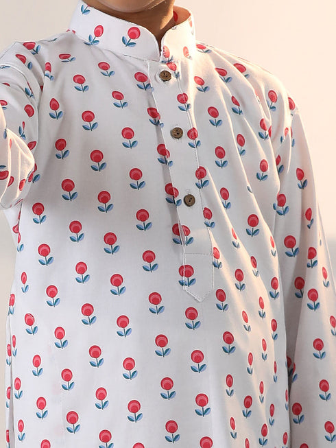 Vastramay Boy's White Kurta