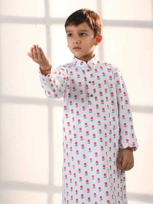 Vastramay Boy's White Kurta