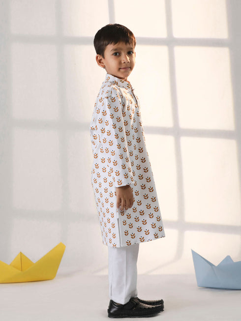 Vastramay Boy's White Kurta
