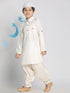 Vastramay Boys' Cream Pathani Suit Set