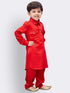 Vastramay Boys' Red Cotton Pathani