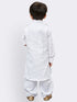 Vastramay Boys' White Cotton Pathani