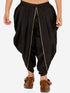Vastramay Boy's Black Silk Blend Solid Dhoti Pant