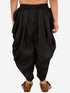 Vastramay Boy's Black Silk Blend Solid Dhoti Pant