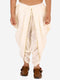 Vastramay Boy's Cream Silk Blend Solid Dhoti Pant