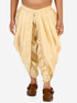 Vastramay Boy's Gold Silk Blend Solid Dhoti Pant