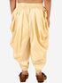 Vastramay Boy's Gold Silk Blend Solid Dhoti Pant