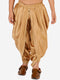 Vastramay Boy's Rose Gold Silk Blend Solid Dhoti Pant