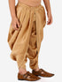 Vastramay Boy's Rose Gold Silk Blend Solid Dhoti Pant