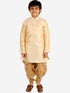 Vastramay Boy's Rose Gold Silk Blend Solid Dhoti Pant