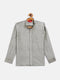 Vastramay Boys' Beige Jacquard Ethnic Shirt
