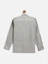 Vastramay Boys' Beige Jacquard Ethnic Shirt