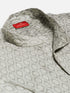 Vastramay Boys' Beige Jacquard Ethnic Shirt