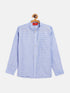 Vastramay Boys' Lavender Jacquard Ethnic Shirt