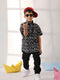 Vastramay Boy's Black Ethnic Shirt