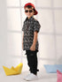 Vastramay Boy's Black Ethnic Shirt