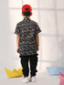 Vastramay Boy's Black Ethnic Shirt