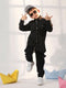 Vastramay Boy's Black Ethnic Shirt