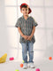 Vastramay Boy's Bottle Green Ethnic Shirt