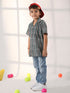 Vastramay Boy's Bottle Green Ethnic Shirt