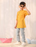 Vastramay Boy's Mustard Ethnic Shirt