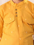 Vastramay Boy's Mustard Ethnic Shirt