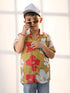 Vastramay Boy's Mustard Ethnic Shirt