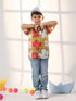 Vastramay Boy's Mustard Ethnic Shirt