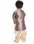 Vastramay Boys' Gold Cotton Blend Sherwani