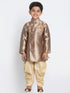 Vastramay Boys' Gold Cotton Blend Sherwani