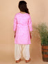 Vastramay Laheriya Print Pink And Blue Cotton Blend Siblings Set