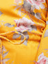 Vastramay Yellow Cotton Blend Floral Print Kurta Pyjama Sibling Set