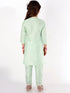 Vastramay Mint Green Color Viscose Kurta Pyjama Siblings Set