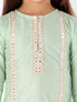 Vastramay Mint Green Color Viscose Kurta Pyjama Siblings Set