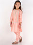 Vastramay Pink Color Viscose Kurta Pyjama Siblings Set