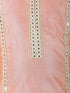 Vastramay Girls' Pink Viscose Kurta Pant Set