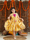 VASTRAMAY Girl's Yellow And Pink Ethnic Dress