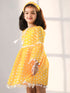 VASTRAMAY Girls' Yellow Dress