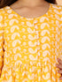 Vastramay Orange Pure Cotton Chikankari Siblings Set