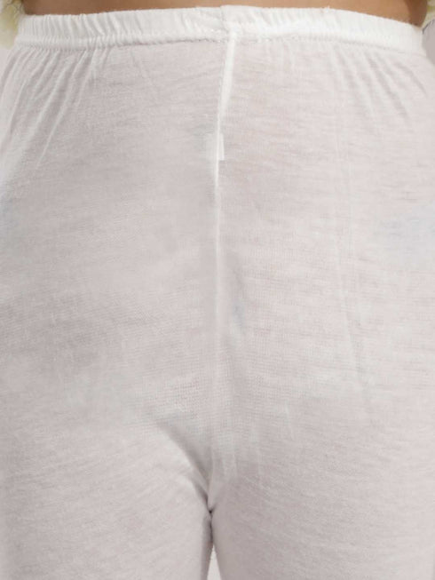 Vastramay Girls' Yellow Pure Cotton Chikankari Kurta With Leggings