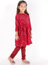 Vastramay Maroon Mirror Kurta Pyjama Siblings Set