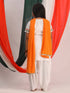 VASTRAMAY Girls Republic Day Special White Kurta Salwar Set