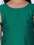 VASTRAMAY Green And Cream South Collection Sibling Set
